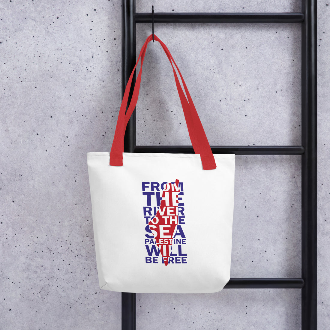 palestine map with inspiring quotes tote bag rajaeen