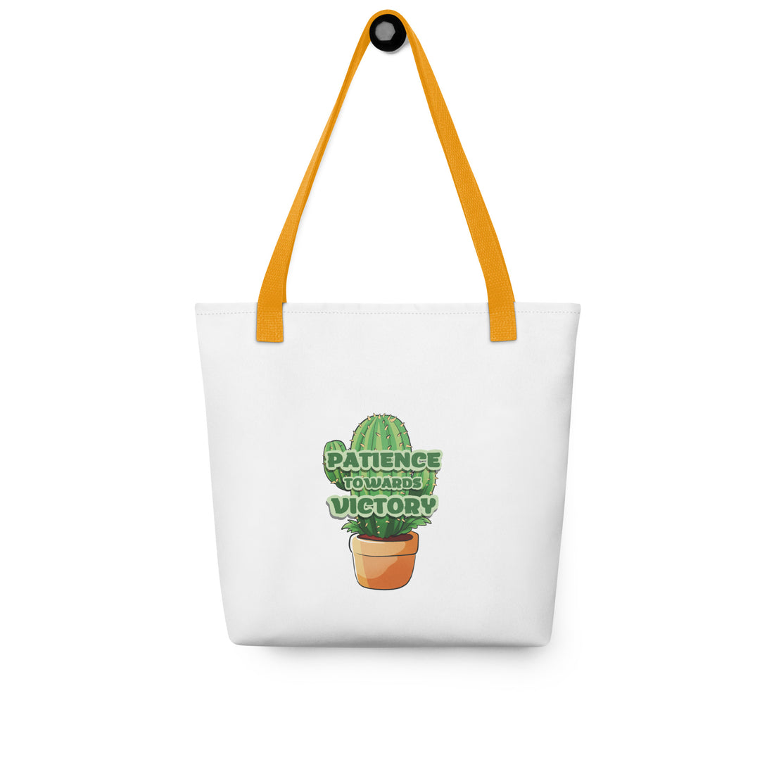 victory inspired tote bag patience to wars victory rajaeen