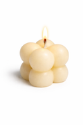 Bubble candle hand-poured by Sondos Shureim in Nablus, Palestine
