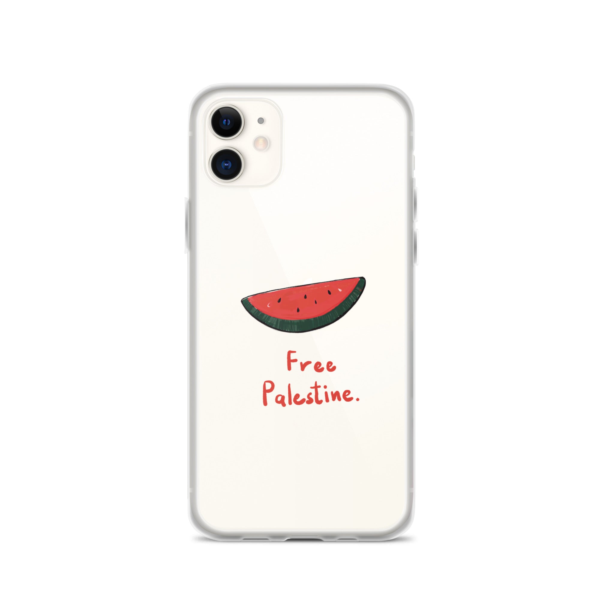 iphone clear case free palestine message rajaeen