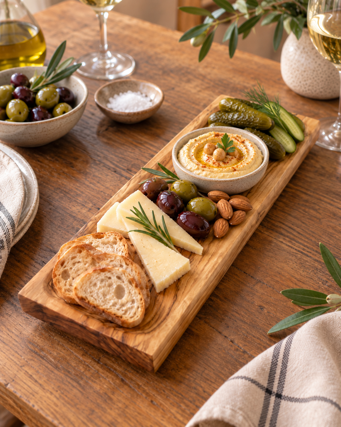 Olive Wood Rectangle Platter