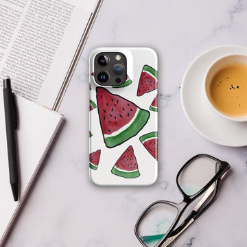 Snap case for iPhone-Watermelon Illustration-Designed by Palestinian Artist