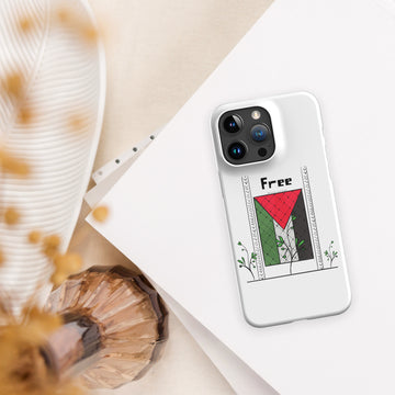 Snap case for iPhone-Palestine flag art-Designed by Palestinian Artist