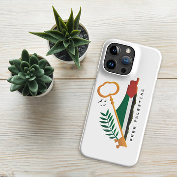 Snap case for iPhone-Palestine Map with a key-Designed by Palestinian Artist