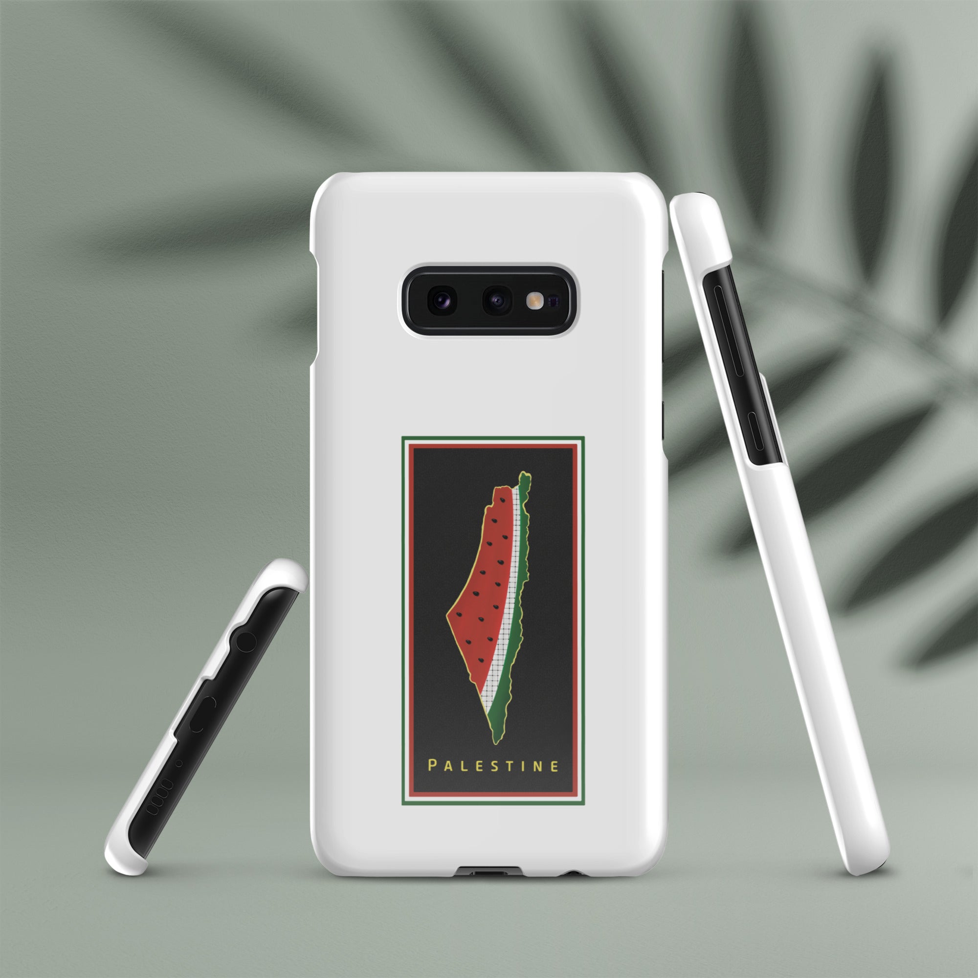 Snap case for Samsung-Palestine Map with Watermelon- Designed by Palestinian Artist