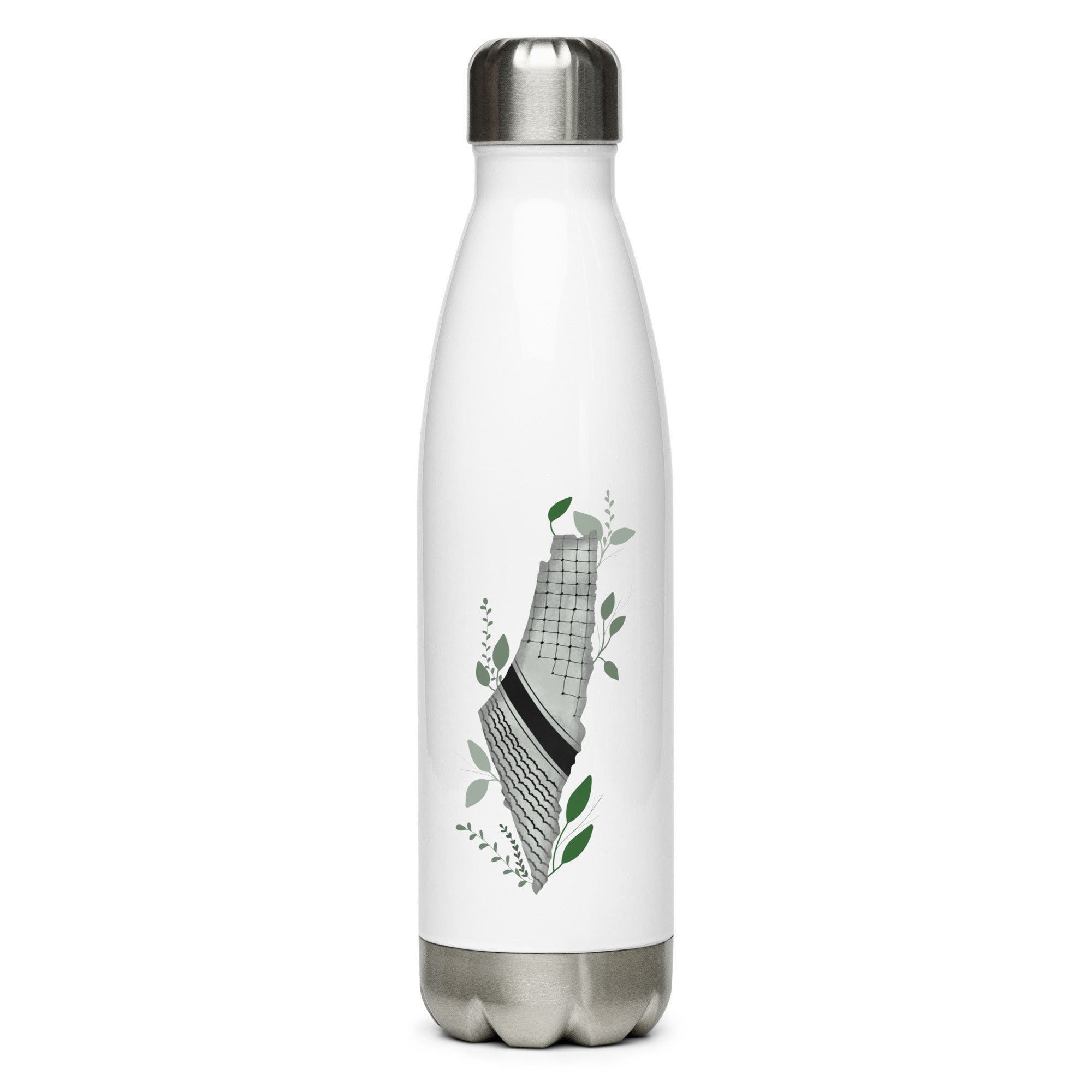 white color stainless steel water bottle rajaeen