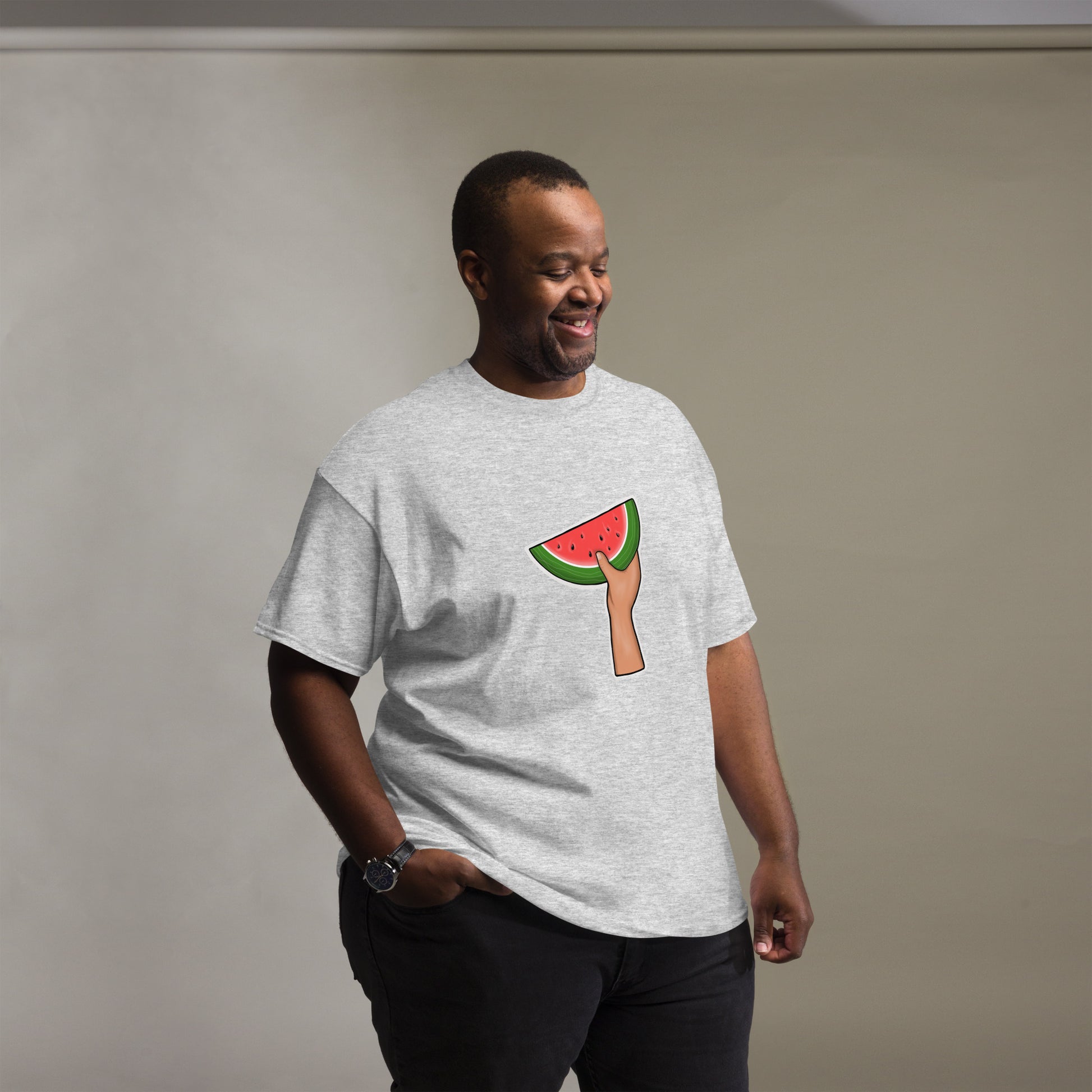 ash color watermelon t-shirt rajaeen