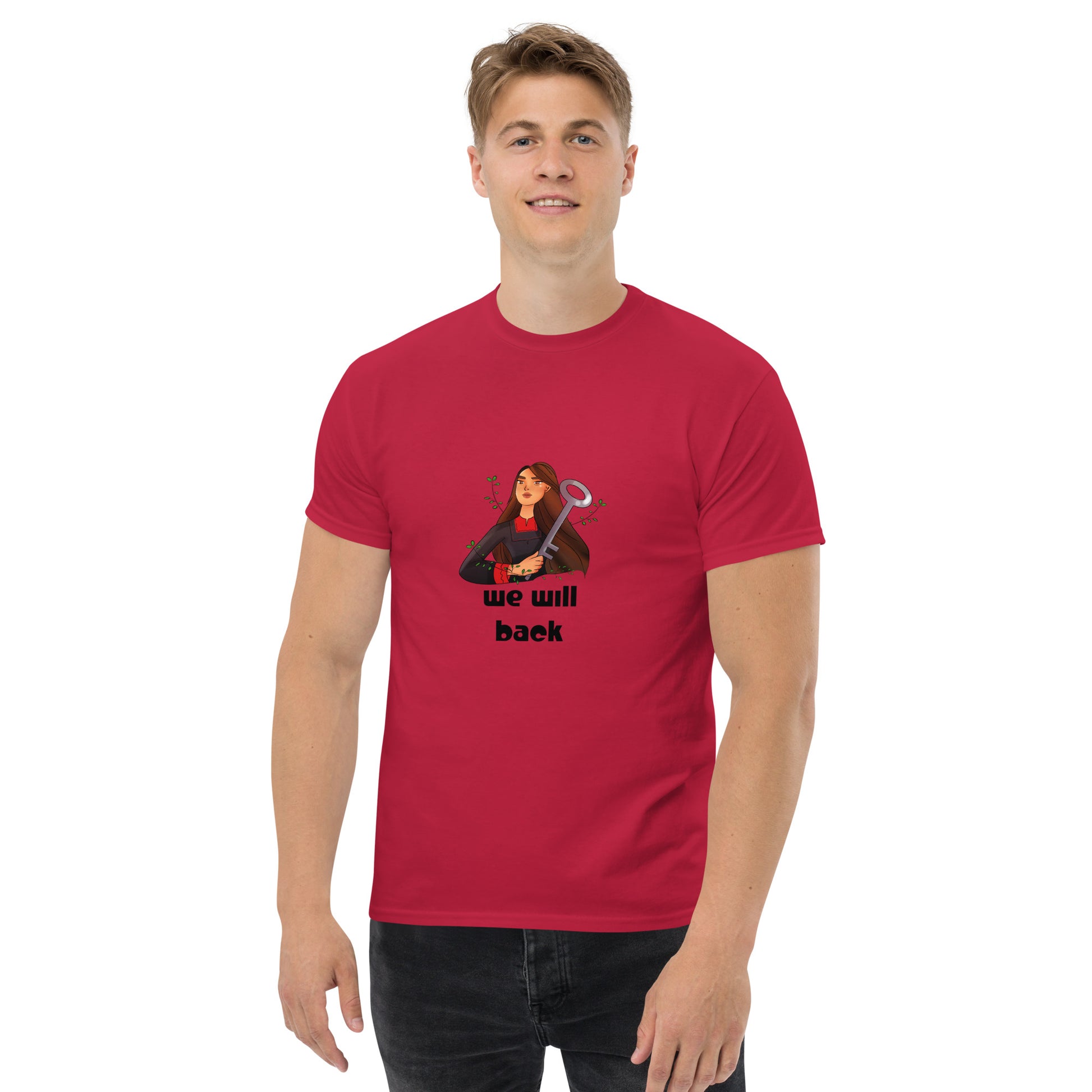 cardinal color unisex classic t shirt rajaeen