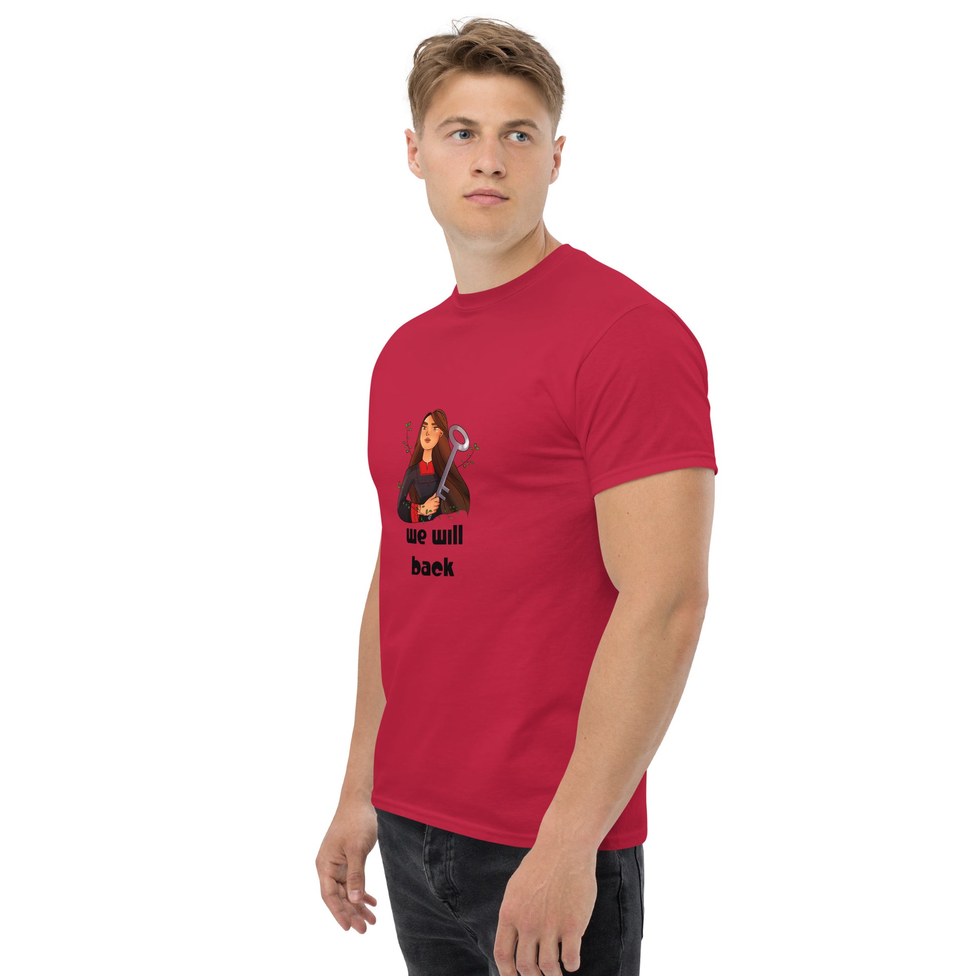 unisex classic t shirt cardinal color rajaeen