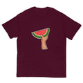 maroon color watermelon t shirt rajaeen