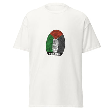 Unisex classic tee-palestine Map with fingerprint-Designed by Palestinian Artist