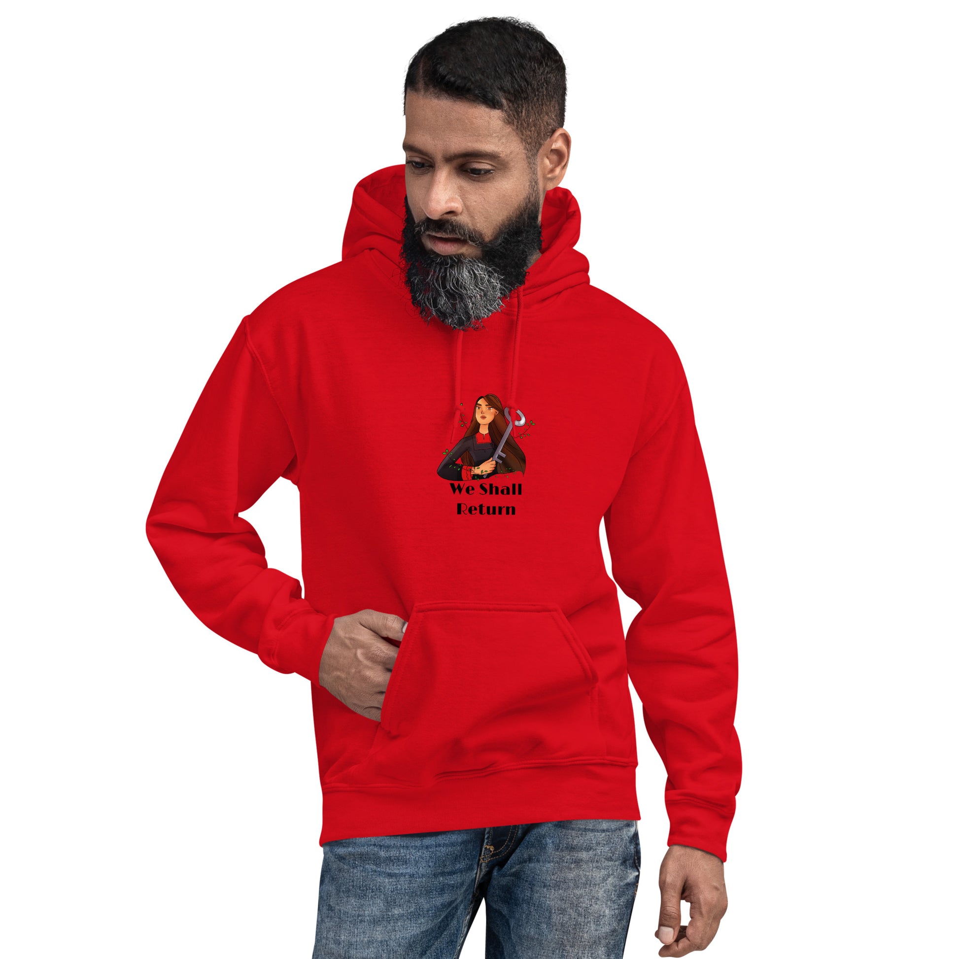 unisex premium hoodie red rajaeen