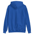 royel blue color unisex hoodie back side rajaeen