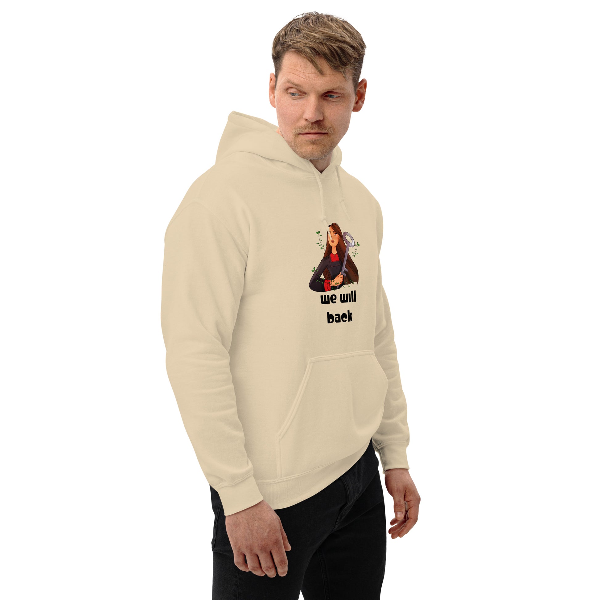 sand color unisex hoodie rajaeen