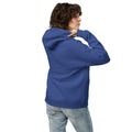 unisex oversized blue color hoodie back side rajaeen