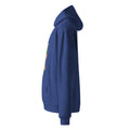 oversize hoodie blue color side view rajaeen