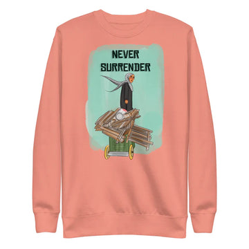 Unisex Premium Sweatshirt - Never Surrender - Designed by Palestinian Artist