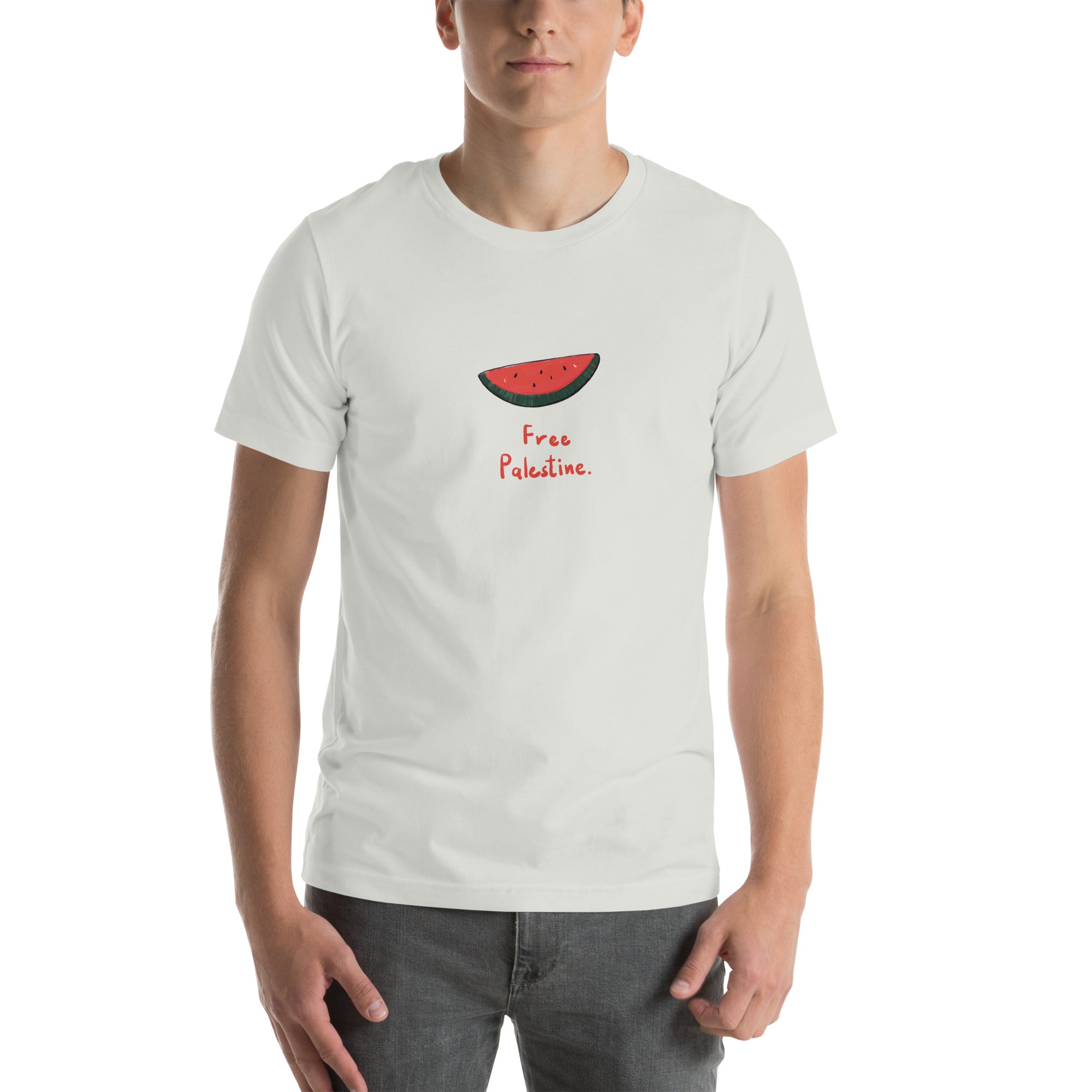 Unisex t-shirt-Watermelon Illustration - Designed by Palestinian Artist