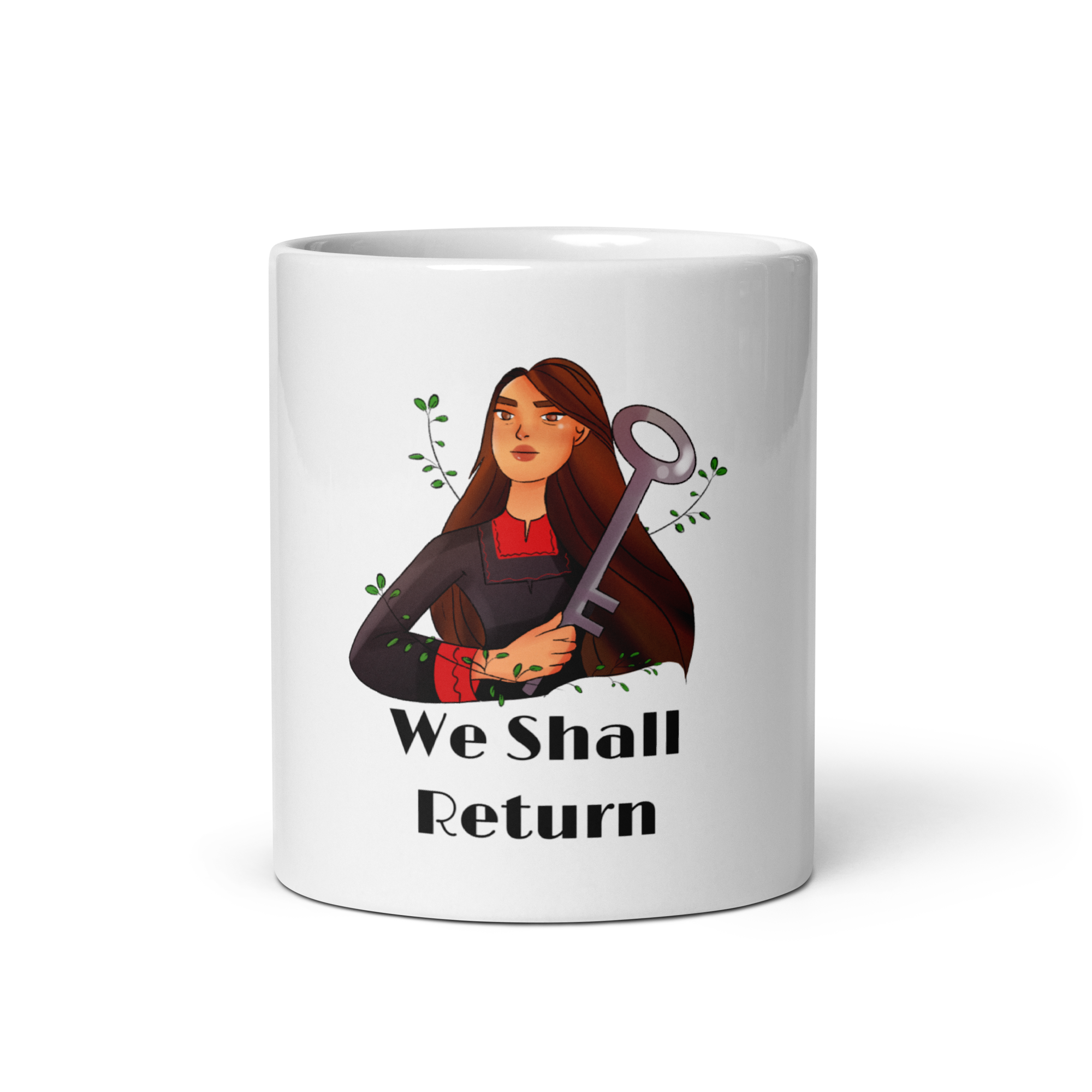 White glossy mug - We Shall Return