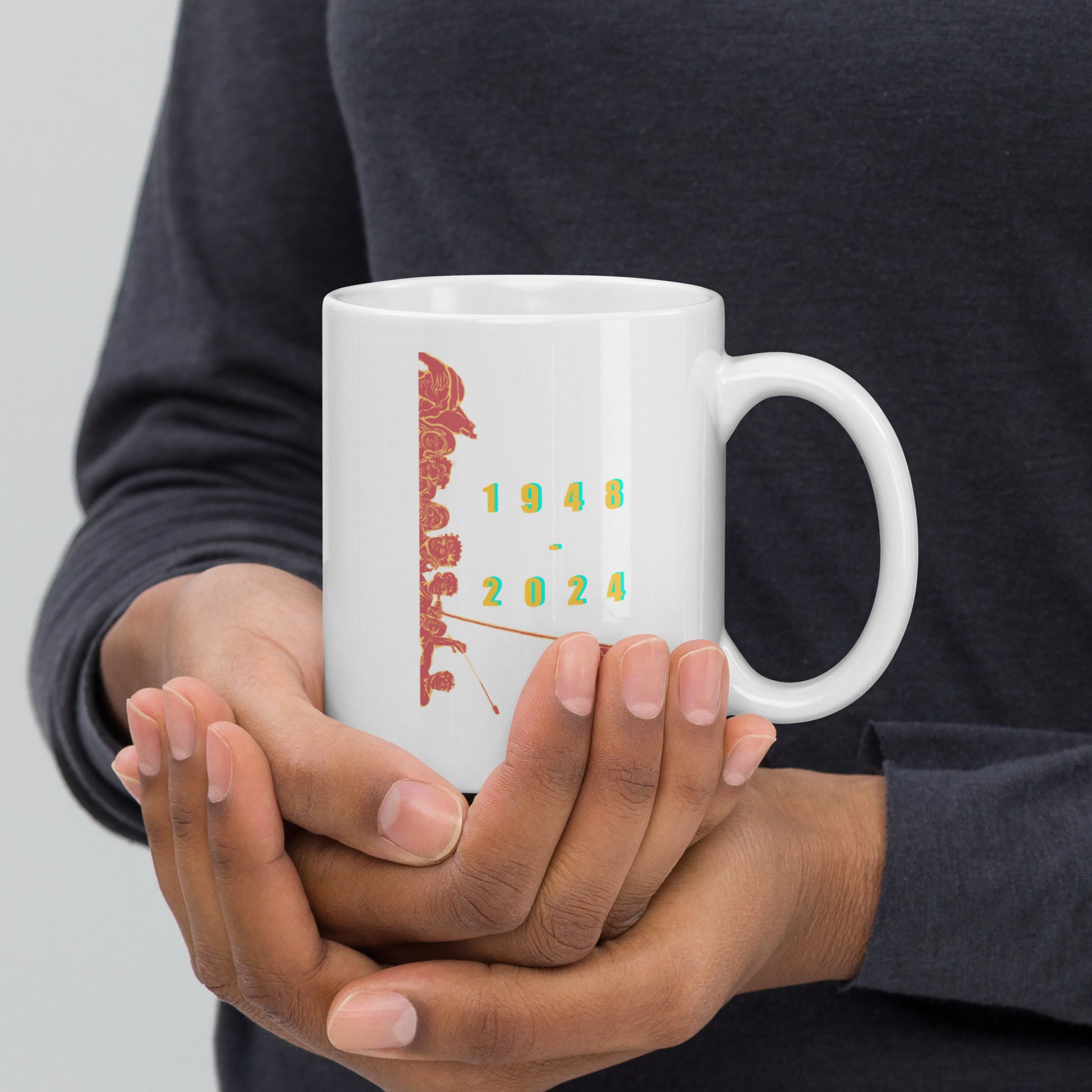 printed white glossy mug rajaeen