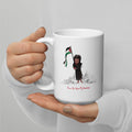 girl with palestine flag art white ceramic mug rajaeen