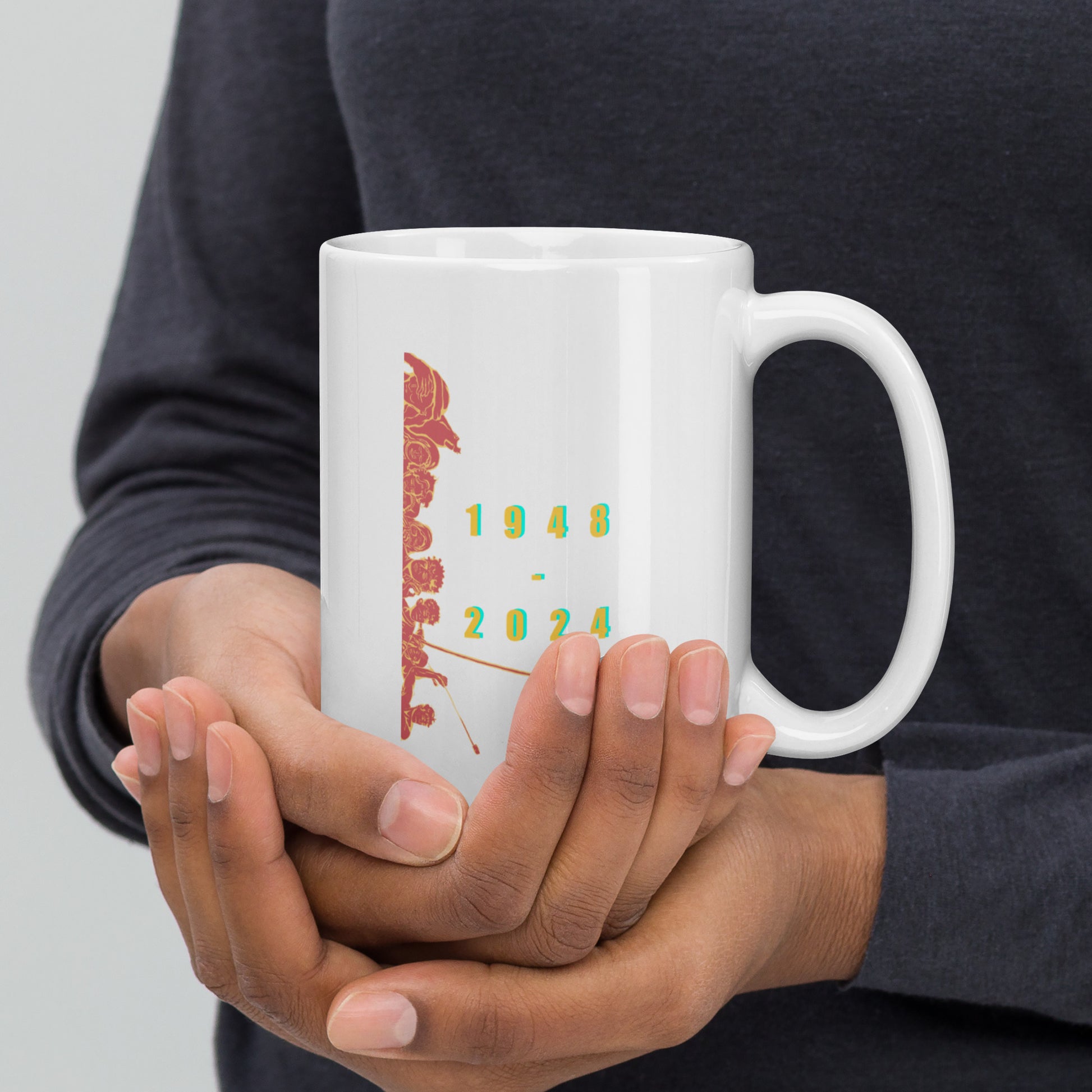 printed white glossy mug rajaeen