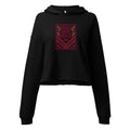 palestinian tatreez design black crop hoodie rajaeen