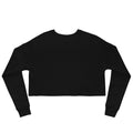 black color crop sweatshirt with tatreez design back side rajaeen