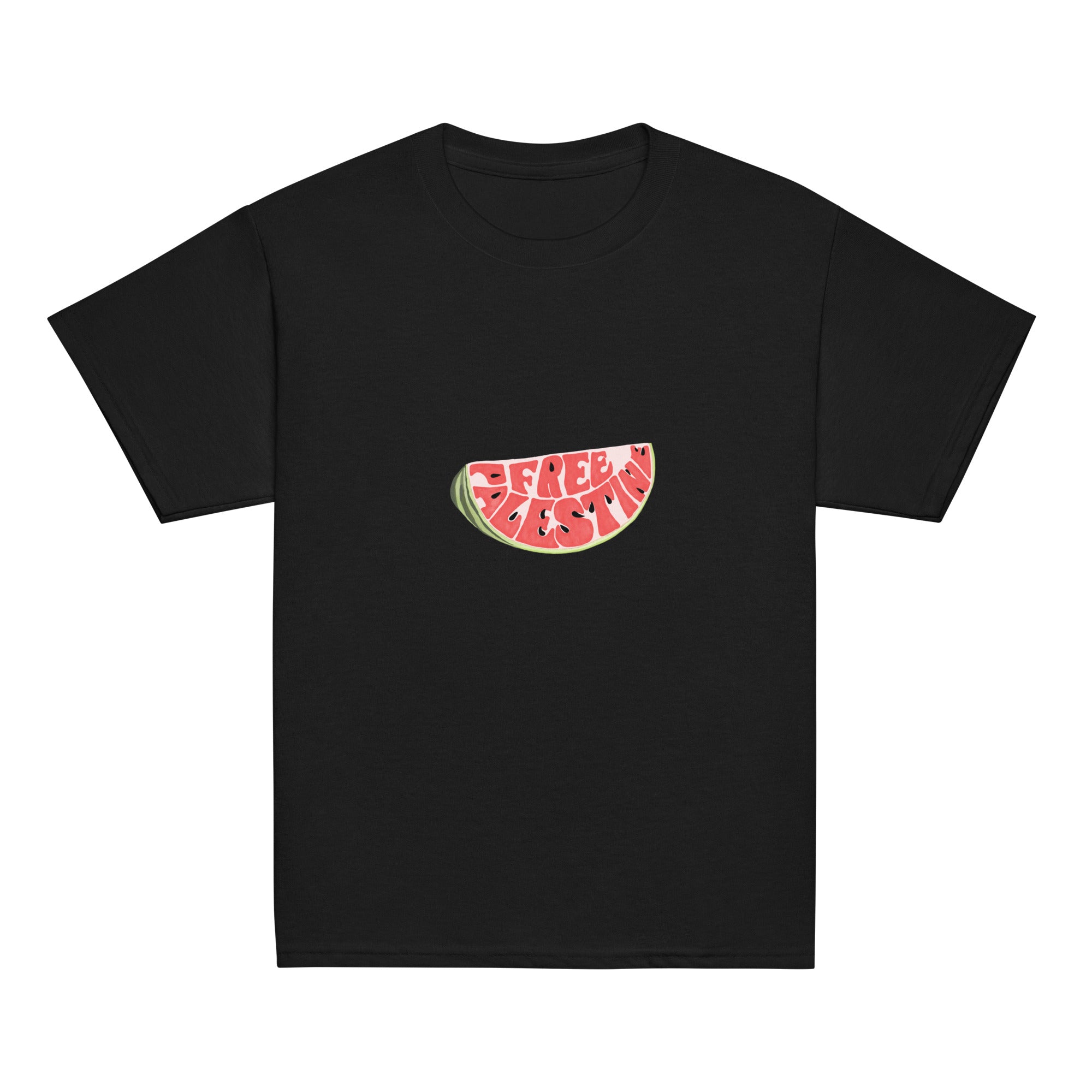 Youth classic tee-Watermelon Illustration-Designed by Palestinian Artist