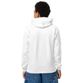 white youth heavy blend hoodie back side view rajaeen