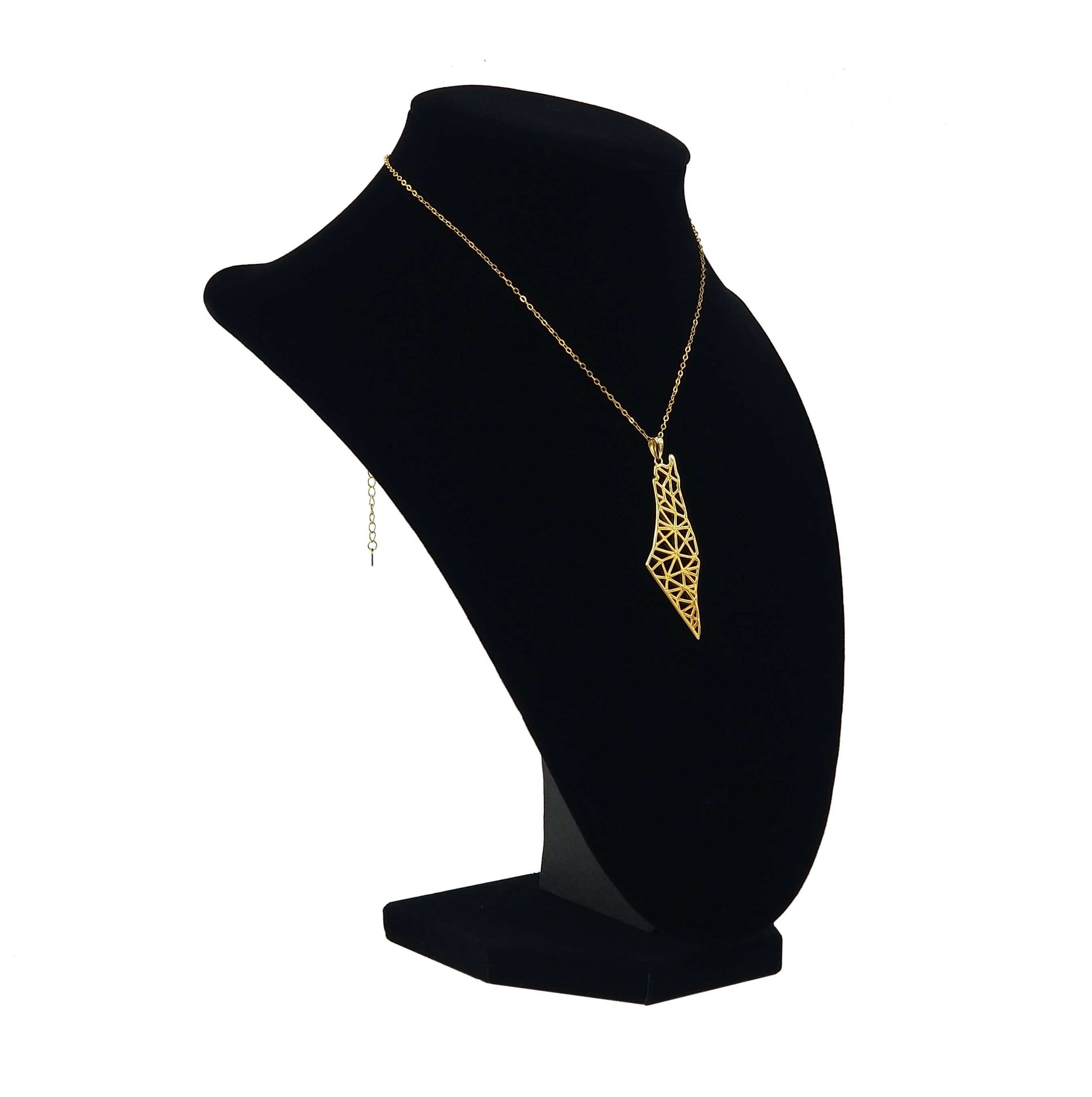 gold necklace palestine map rajaeen
