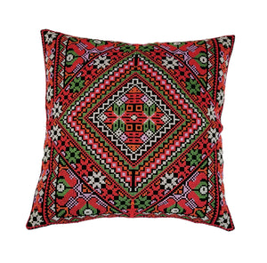 embroidered red and black pillow covers rajaeen